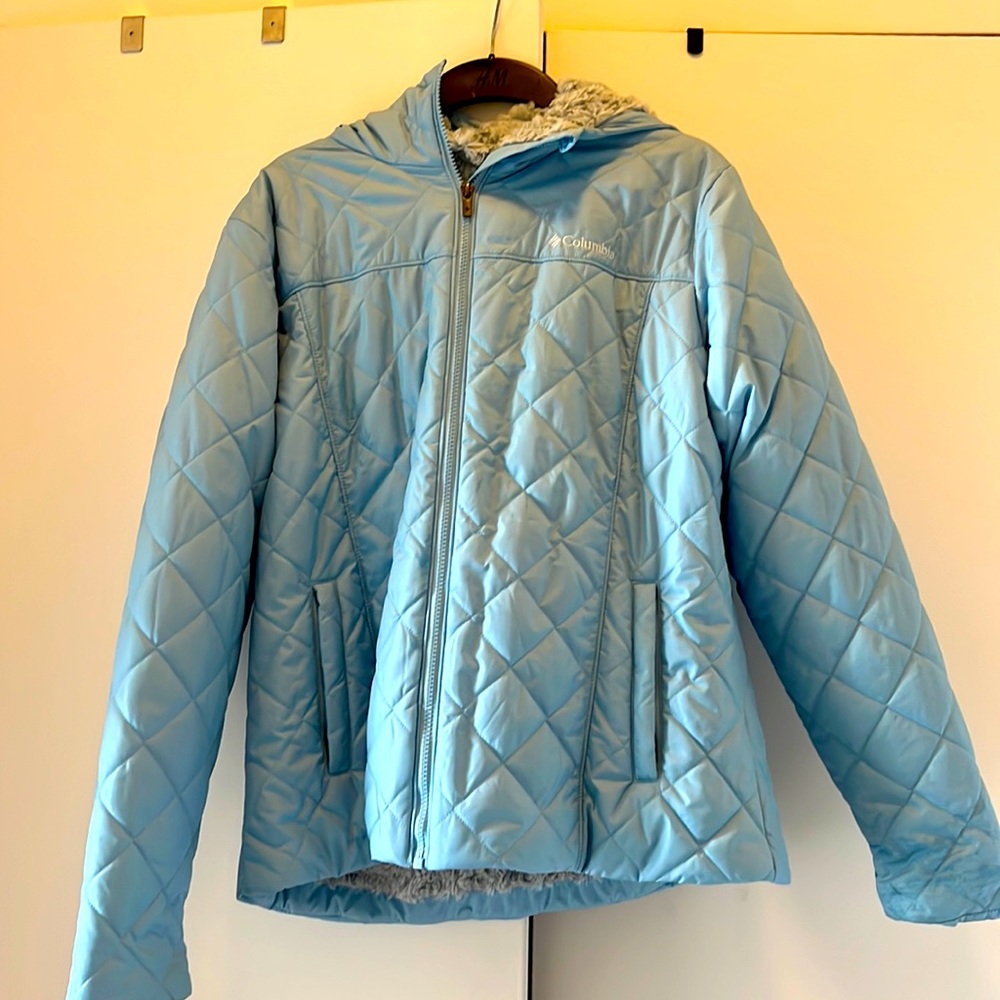 Light Blue Columbia Jacket - Picture 1 of 5